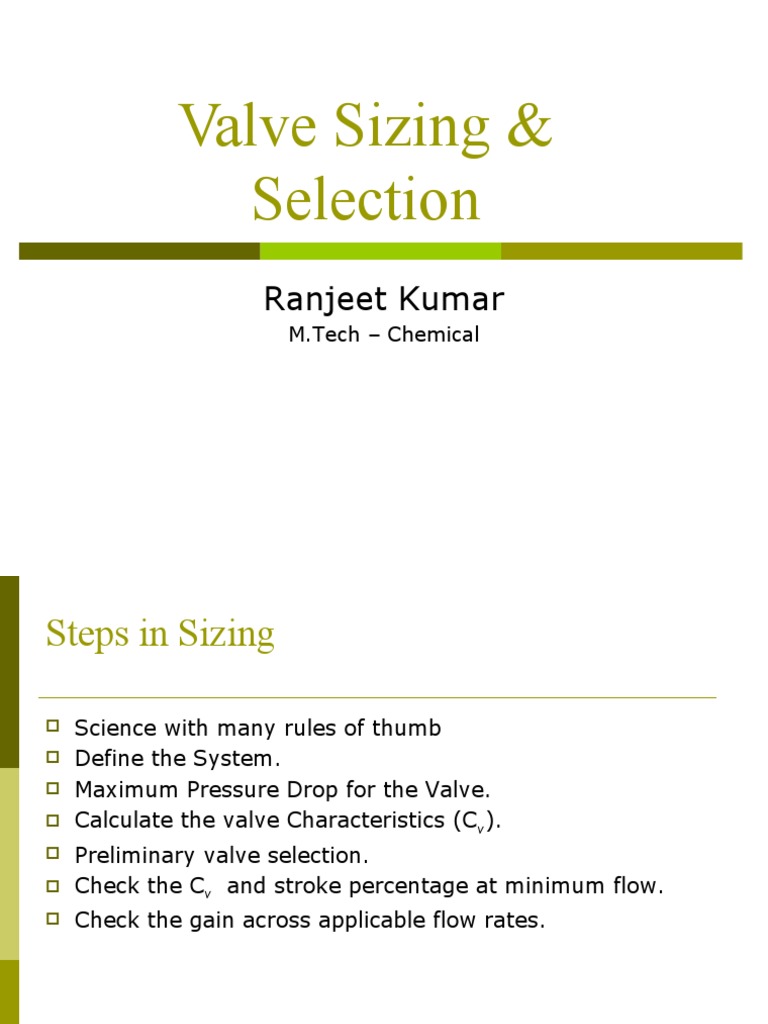 Valve Sizing Selection 1231875721684103 3 PDF Valve Pump