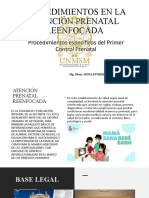 PROCEDIMIENTOS EN LA ATENCIÓN PRENATAL REENFOCADA - PRIMER CPN