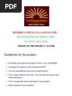 Class 8 Multidisciplinary Project on Water | PDF | Water