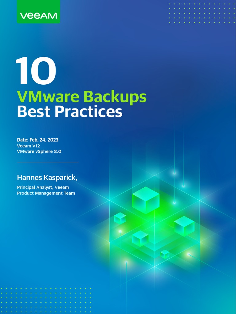 10 Vmware Backups Best Practices v3 | PDF | Backup | Virtual Machine