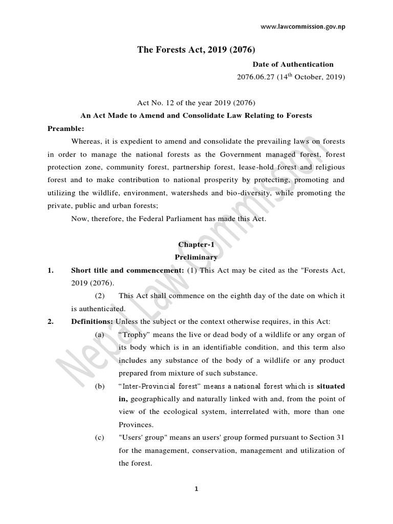 the-forest-act-2019-2076-pdf-forests-leasehold-estate