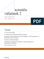 Multinacionális Vállalatok 2