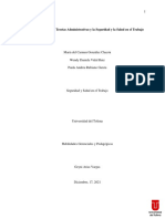 Informe Sobre Las Teorías Administrativas y La Seguridad y La Salud en El Trabajo