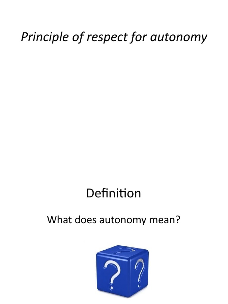 Autonomy | PDF