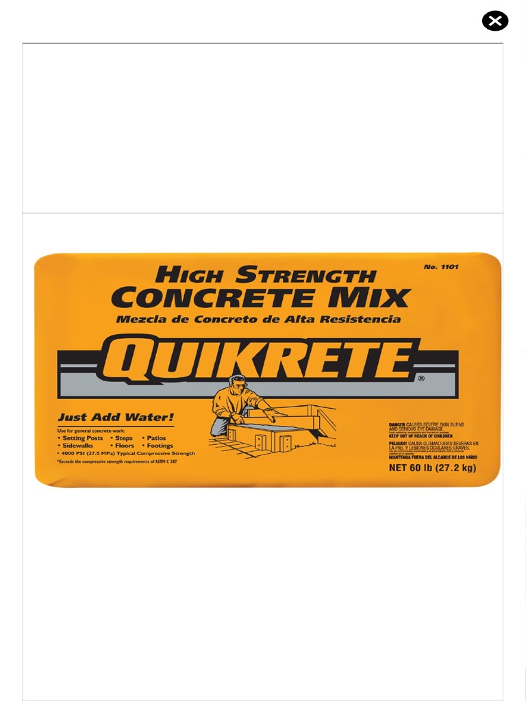 Quikrete 60 Lb. Concrete Mix at Tractor Supply Co PDF