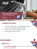 CP2 Module 1 - Programming Using C++