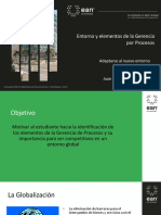 Entorno y Elementos de La Gerencia Por Procesos