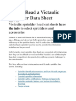 Victaulic Sprinkler Data Sheet