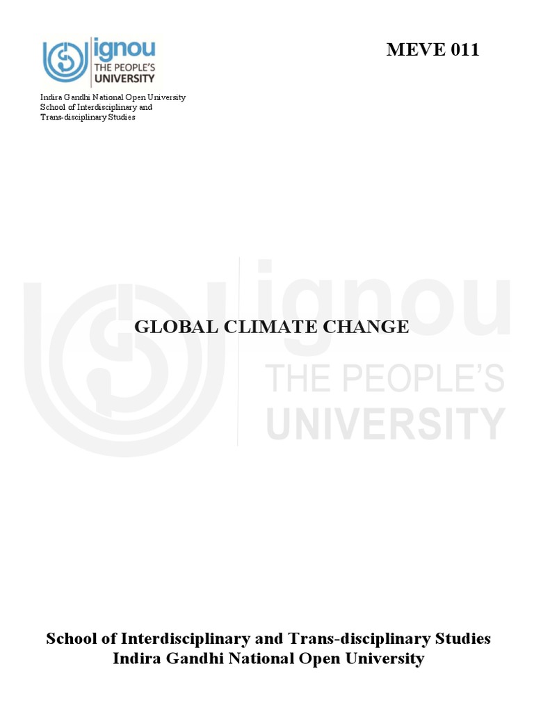 Global Climate Change Course Overview | PDF | Atmosphere Of Earth ...