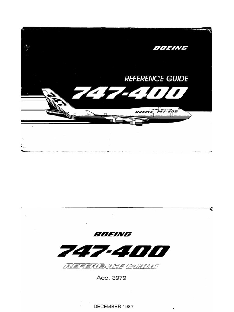 BOEING 747-400 機体整備マニュアル Boeing 747-400 | PDF