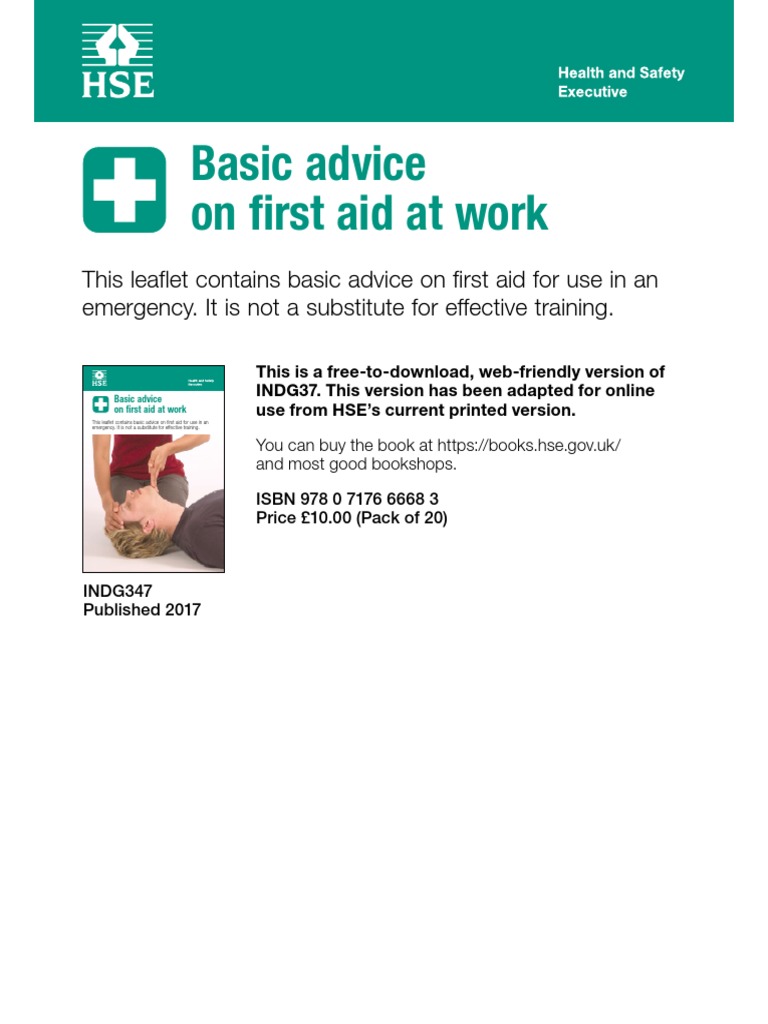 Basic Advice On First Aid at Work | PDF | Cardiopulmonary Resuscitation ...