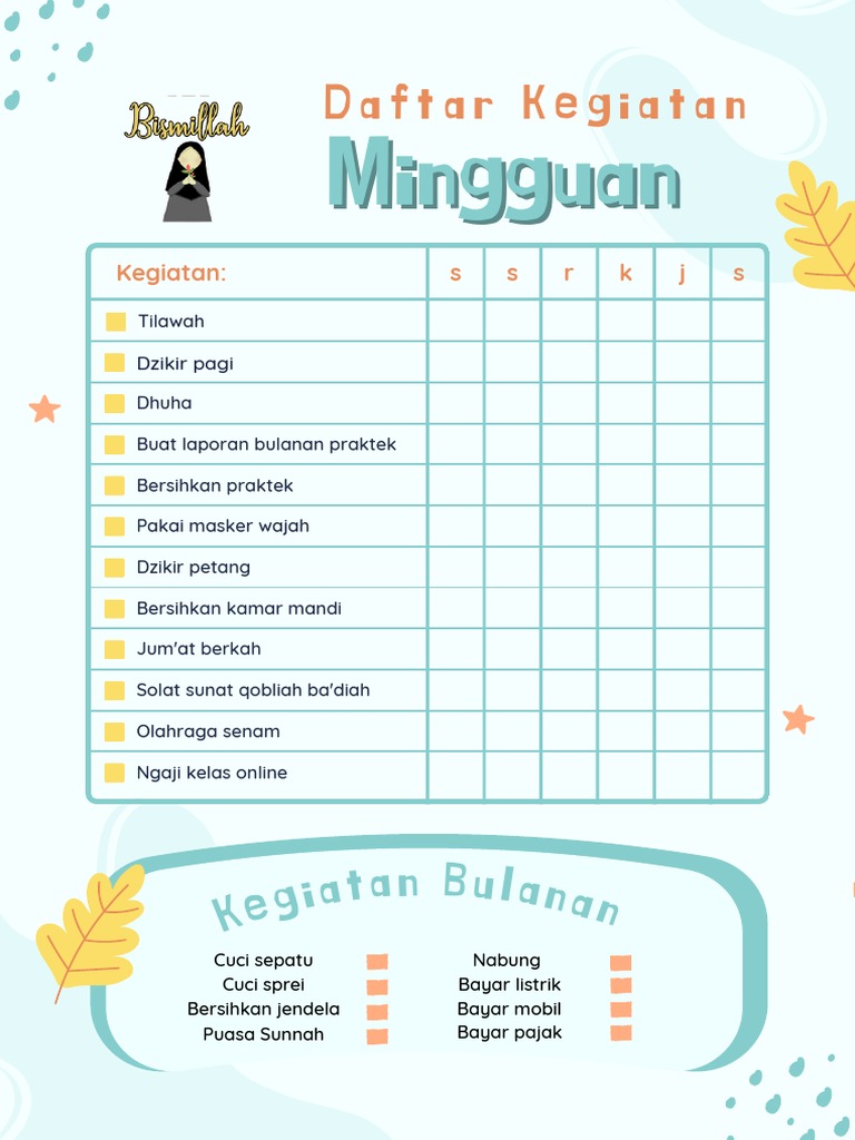 Checklist Kecantikan Mingguan Untuk Hasil Konsisten