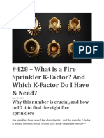 What Is A Fire Sprinkler K-Factor