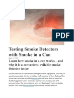 Testing Smoke Detectors