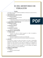 Informe Del Monitoreo de Vibración