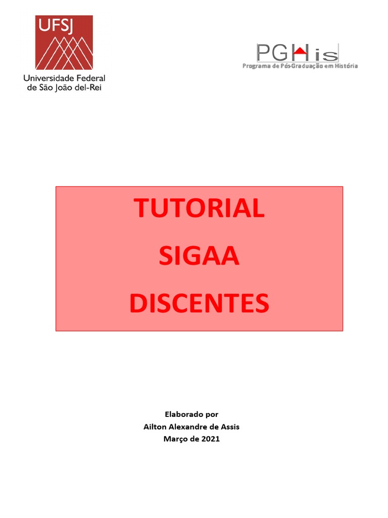 Tutorial - SIGAA Discentes | PDF | Pós-graduação | Mestrado