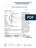 Certificación de Balanzas Electronica