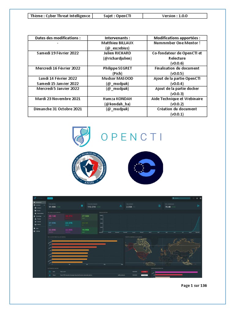 Introduction à OpenCTI en Cyber Threat Intelligence | PDF | Fichier ...
