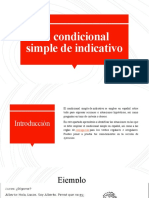 El Condicional Simple de Indicativo