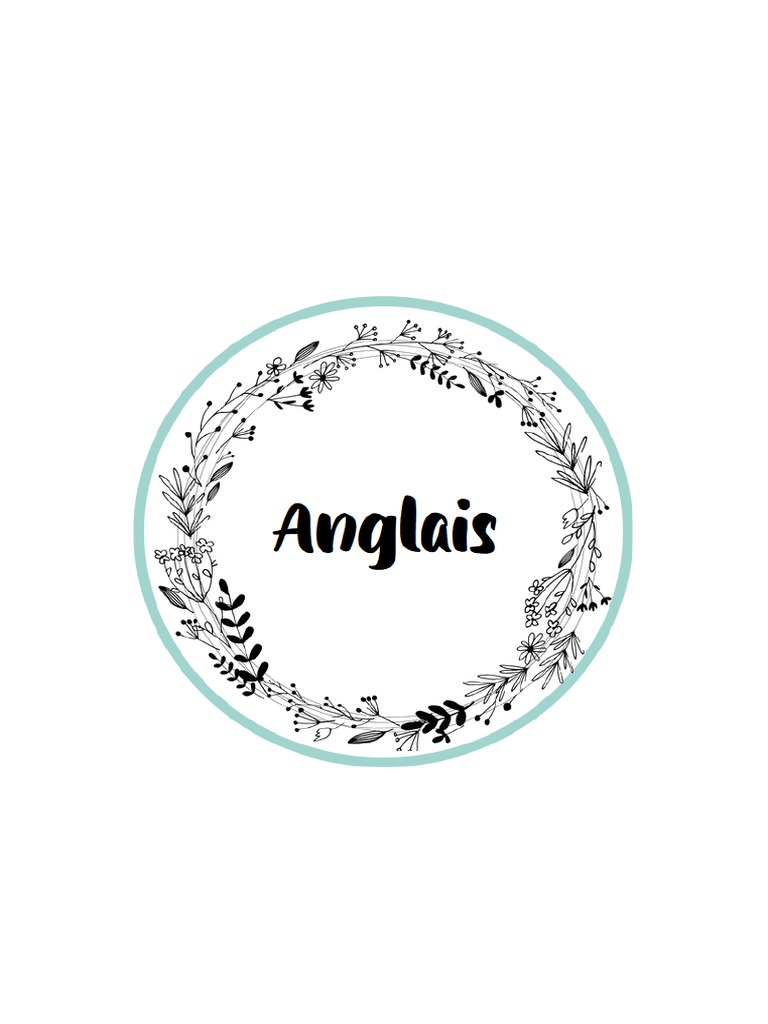 Page De Garde Anglais Cm2 Page de Garde Anglais | PDF