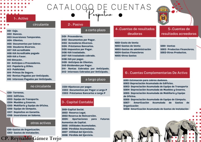 PERPETUO Catalogo de Cuentas PDF | PDF | Servicios financieros | Dinero