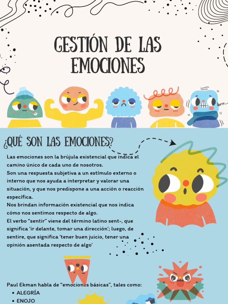 Gestión de Emociones y Autoconocimiento | PDF | Las emociones ...