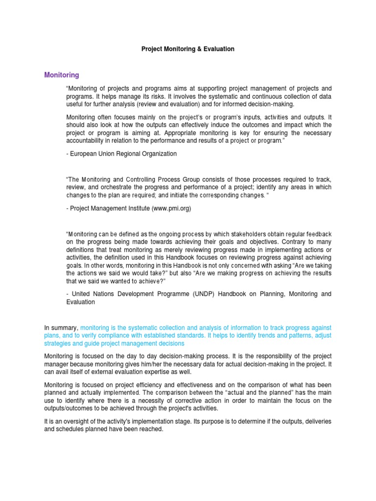05 Project Evaluation 2023 | PDF | Evaluation | Monitoring And Evaluation