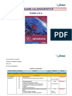 8geografie - Clasa A 4a - Planificare Calendaristica