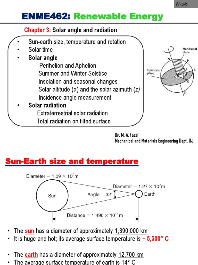 Solar Angles and Time Calculations | PDF | Equator | Sun