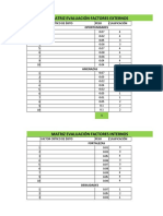 Estructura Matriz Evaluación Factores Internos y Externos