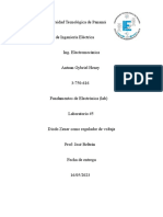 Lab. 5 El Diodo Zener Como Regulador de Voltaje