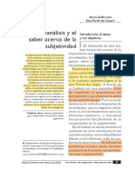 2009-El Psicoanálisis y El Saber Acerc Subjetividad