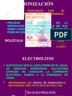 Bioquímica No. 03 - Ionización Electrolitos Ácidos Bases Leyes Disociación PH Ecuación