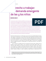 3el Derecho A Trabajar Una Demanda Emergente de Las y Los Niños