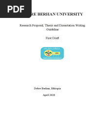 DBU Thesis, Research, Research Proposal Guideline