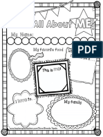 All About Me Print Learn Center