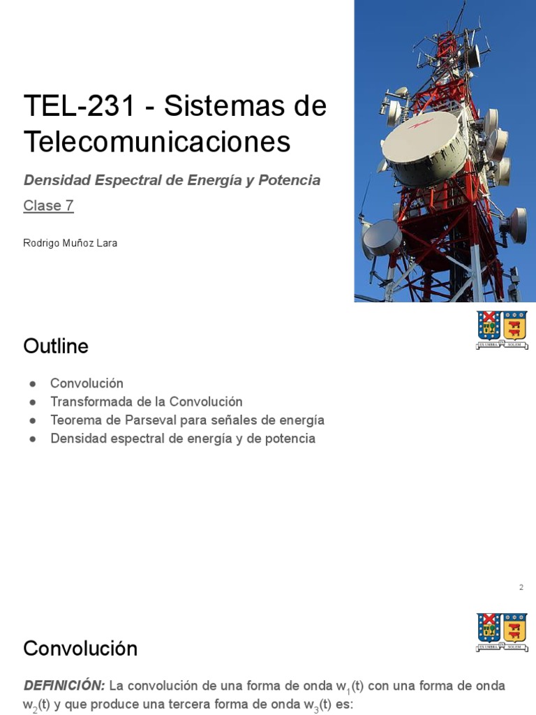 TEL231 - Clase 7 Densidad Espectral de Energía y Potencia | PDF ...