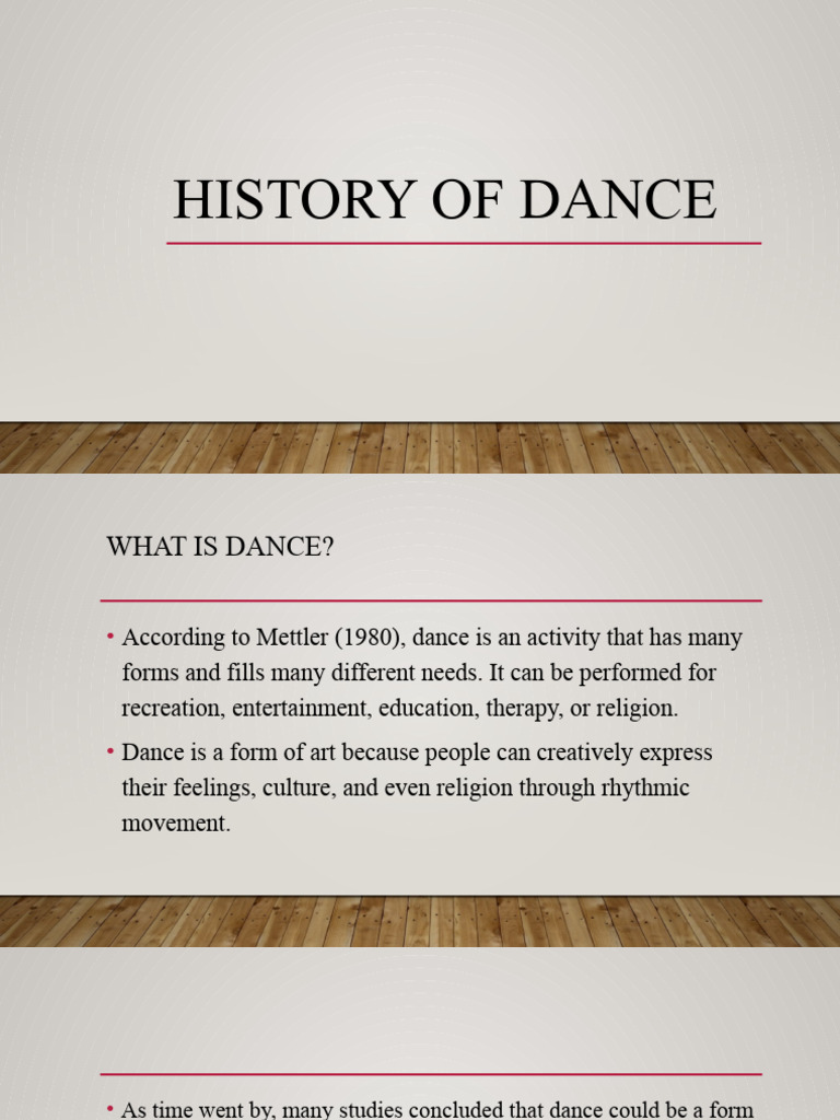 History Of Dance Pdf Dances Entertainment