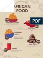 Culture Food Price List Poster