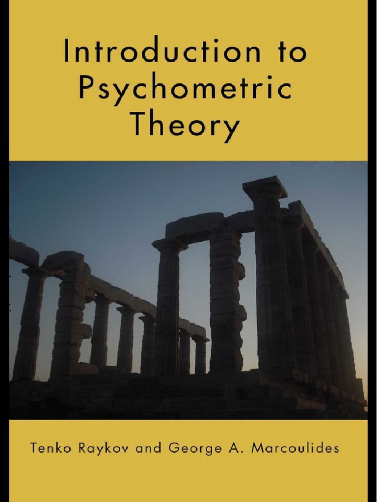 Introduction To Psychometric Theory (2011, Routledge) PDF Factor