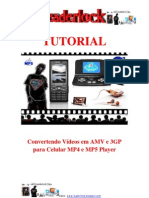 TUTORIAL Convert en Do Vídeos em AMV e 3GP para Celular MP4 e MP5 Player