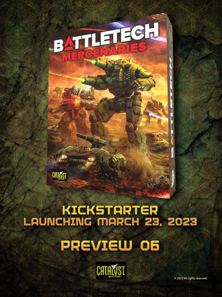Battletech Mercenaries Kickstarter Preview | PDF | Battle Tech | Military
