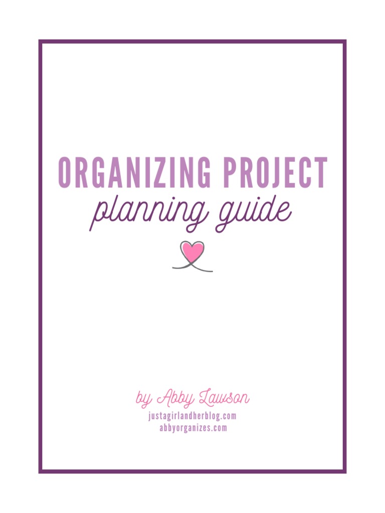 Organizing Project Planning Guide | PDF