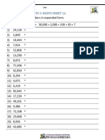 Expanded Form Up To 5 Digits 1a