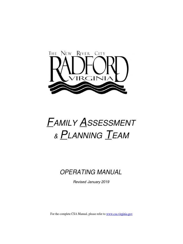 FAPT Operating Manual Overview | PDF | Child Protective Services ...