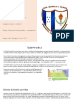 Tabla Periodica y Su Organizacion