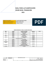 Plan Anual para La Planificación Transición 2023......