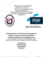 Internship Report On Performance Management System, Greameenphone
