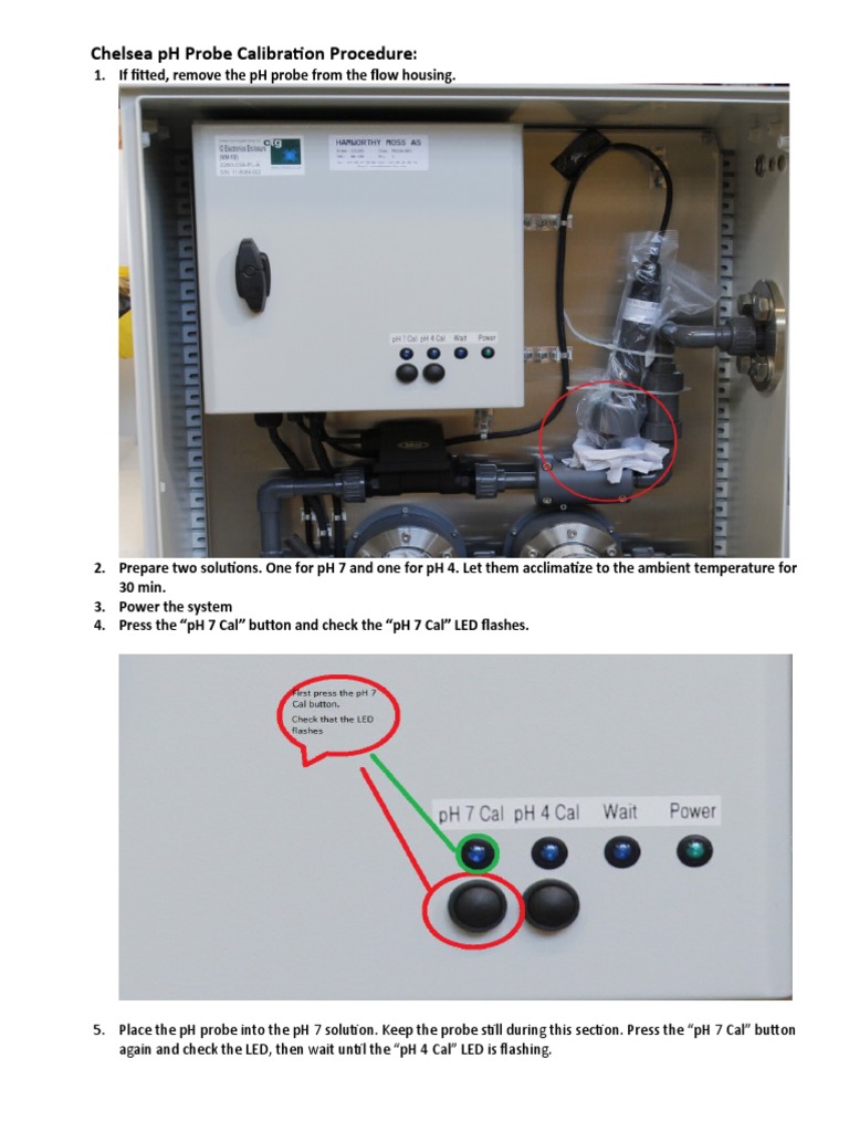 Chelsea PH Probe Calibration Procedure PDF