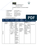 Sesion de Aprendizaje de Matematica - Alicacion de La Division